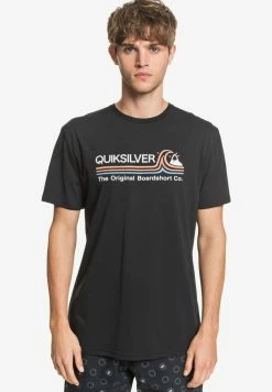 Promo 🔥 Quiksilver STONE COLD CLASSIC - T-shirt Imprimé - Black 😀