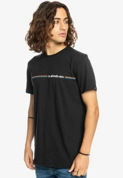 Top 10 💯 Quiksilver T-shirt Imprimé - Black 🔥 -Quiksilver Soldes Boutique 943940598fc045529900f8d53034e4d8