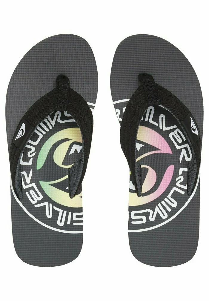 Remise ❤️ Quiksilver MOLOKAI LAYBACK - Tongs - Grey/green/grey ✔️ 1 Remise ❤️ Quiksilver MOLOKAI LAYBACK - Tongs - Grey/green/grey ✔️