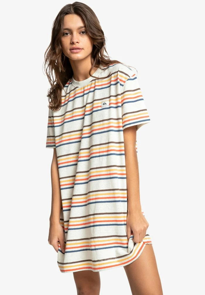 Offres ✔️ Quiksilver Robe En Jersey - Essentials White 👍 1 Offres ✔️ Quiksilver Robe En Jersey - Essentials White 👍