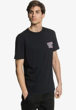 Tout neuf 🎉 Quiksilver T-shirt Imprimé - Black 👍