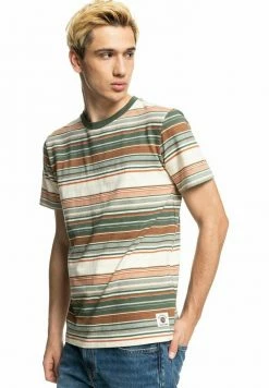 Vente flash 🌟 Quiksilver BEN TRE - T-shirt Imprimé - Ben Tre Antique White 🛒