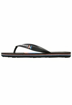 Sortie 🤩 Quiksilver MOLOKAI SLAB - Tongs - Black/grey/blue ❤️
