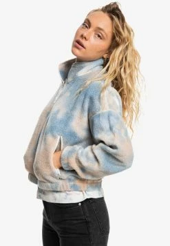 Nouveau 😀 Quiksilver Veste Polaire - Faded Denim Td Women 💯 -Quiksilver Soldes Boutique 9b790ac75cc94827b6a704596d293046