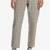 Meilleure vente ⭐ Quiksilver Pantalon Classique - Oatmeal Houndstooth Plaid 🎉