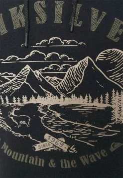 Tout neuf 👏 Quiksilver BIG - Sweat à Capuche - True Black 👍 -Quiksilver Soldes Boutique 9bf8c936604043f5a49ebd0f0eb1f24b