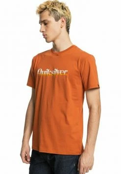 Coupon 😍 Quiksilver PRIMARY COLOURS - T-shirt Imprimé - Cinnamon 🧨