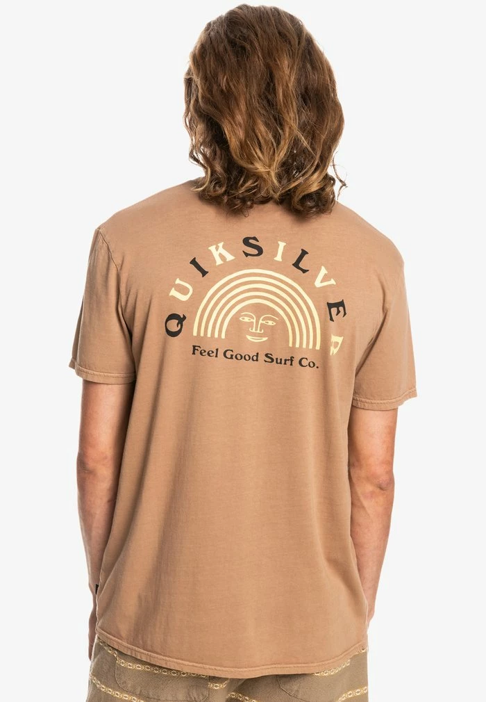 Meilleure vente ✨ Quiksilver RAINBOW VALLEY - T-shirt Imprimé - Chipmunk ⌛ 2 Meilleure vente ✨ Quiksilver RAINBOW VALLEY - T-shirt Imprimé - Chipmunk ⌛ – Image 2