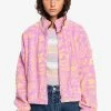 Sortie 🔥 Quiksilver Veste Polaire - Orchid Flower Tropical Trip W 🧨