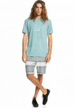 Vente flash 🎉 Quiksilver BIG ISLAND - T-shirt Imprimé - Sea Pine 😍 -Quiksilver Soldes Boutique a130e62156a446f797cc0db35c0baf15