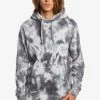 Promo 😍 Quiksilver NATURAL TIE DYE - Sweat à Capuche - Iron Gate Cloudy Tie Dye 😍