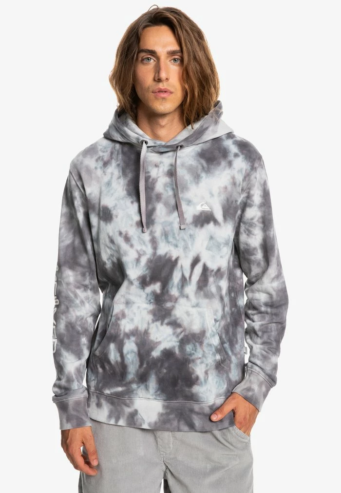 Promo 😍 Quiksilver NATURAL TIE DYE - Sweat à Capuche - Iron Gate Cloudy Tie Dye 😍 1 Promo 😍 Quiksilver NATURAL TIE DYE - Sweat à Capuche - Iron Gate Cloudy Tie Dye 😍