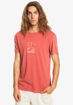 Acheter 😍 Quiksilver BIG ISLAND - T-shirt Imprimé - Burnt Ochre 🎁