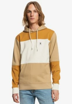 Meilleure vente 👏 Quiksilver CHROMEBLOCK - Sweat à Capuche - Light Brown ❤️