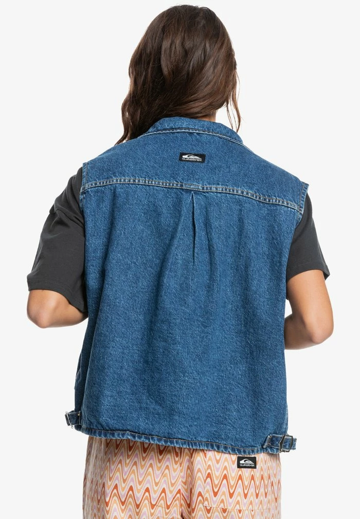 Remise ✔️ Quiksilver ROAD NIGHT - Veste Sans Manches - Medium Blue 🔔 2 Remise ✔️ Quiksilver ROAD NIGHT - Veste Sans Manches - Medium Blue 🔔 – Image 2