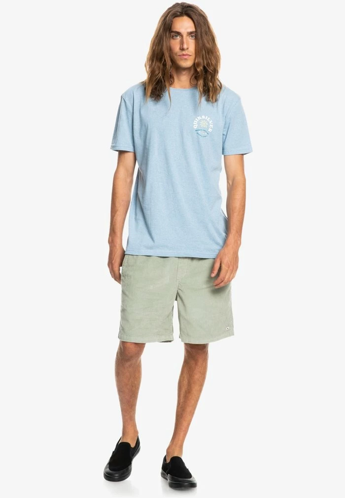 Meilleure affaire 👍 Quiksilver SIMPLE SCRIPT - T-shirt Imprimé - Faded Denim Heather 😀 2 Meilleure affaire 👍 Quiksilver SIMPLE SCRIPT - T-shirt Imprimé - Faded Denim Heather 😀 – Image 2
