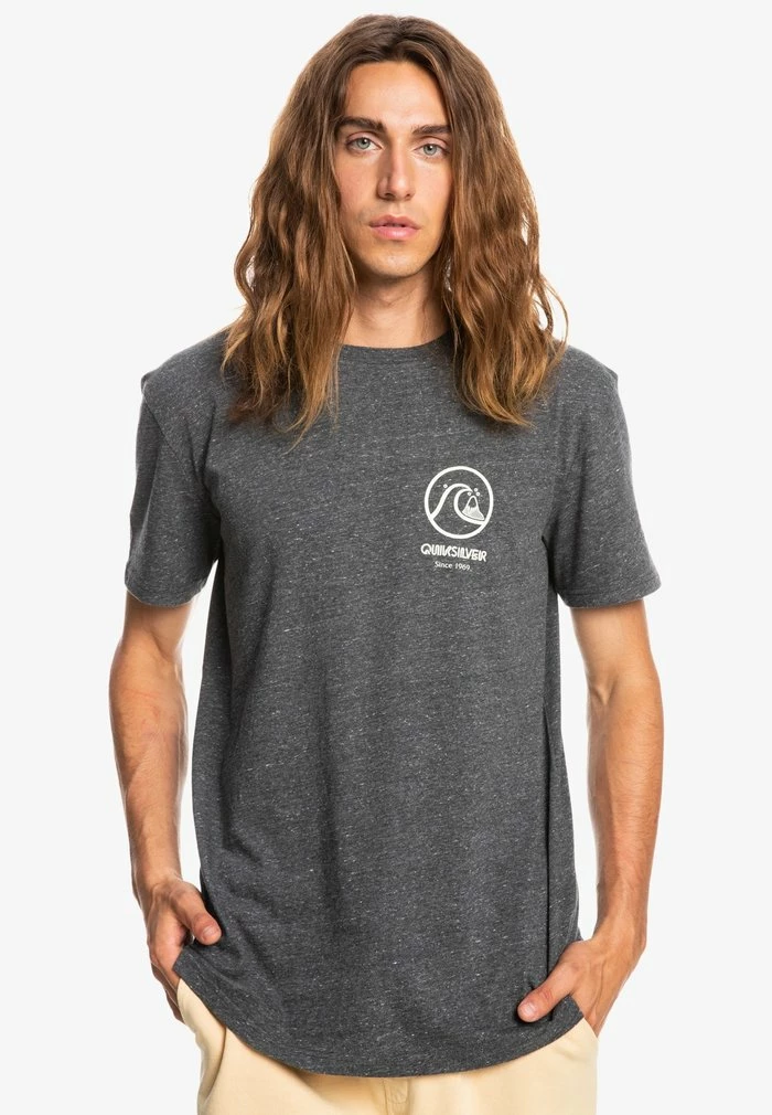 Sortie ⭐ Quiksilver GONE WORDS MANCHES COURTES - T-shirt Basique - Charcoal Heather 💯 1 Sortie ⭐ Quiksilver GONE WORDS MANCHES COURTES - T-shirt Basique - Charcoal Heather 💯