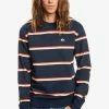 Meilleure vente 🎉 Quiksilver FEEDER - Sweatshirt - Cherry Tomato Feeder Stripe 👍