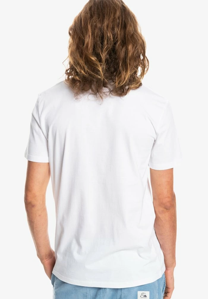 Offres ✔️ Quiksilver LINED UP - T-shirt Imprimé - White ⌛ 2 Offres ✔️ Quiksilver LINED UP - T-shirt Imprimé - White ⌛ – Image 2