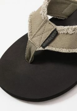 Vente flash 😍 Quiksilver MONKEY ABYSS - Tongs - Green/black/brown 👍 -Quiksilver Soldes Boutique a78d3d0850b14f579475028775a43f4a