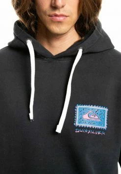 Vente flash ✨ Quiksilver NEON SLAB HOOD - Sweat à Capuche - Tarmac 🤩 -Quiksilver Soldes Boutique a979efe342d34abb8e9bb88c2e02c3b1