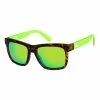 Sortie 🧨 Quiksilver BALKY - Lunettes De Soleil - Matte Tortoise/ml Green 🧨