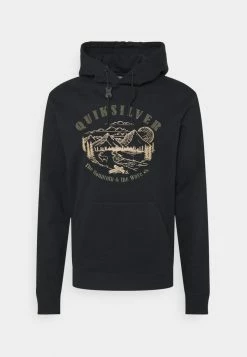 Quiksilver Soldes Boutique 13 Tout neuf đ Quiksilver BIG - Sweat à Capuche - True Black đ