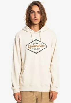Tout neuf 🤩 Quiksilver STIR IT UP - Sweat à Capuche - Antique White 👍