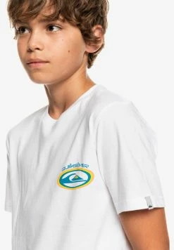 Le moins cher 🎉 Quiksilver T-shirt Imprimé - White ✨ -Quiksilver Soldes Boutique b02616aacdc6418e8a4c9570347f77e4
