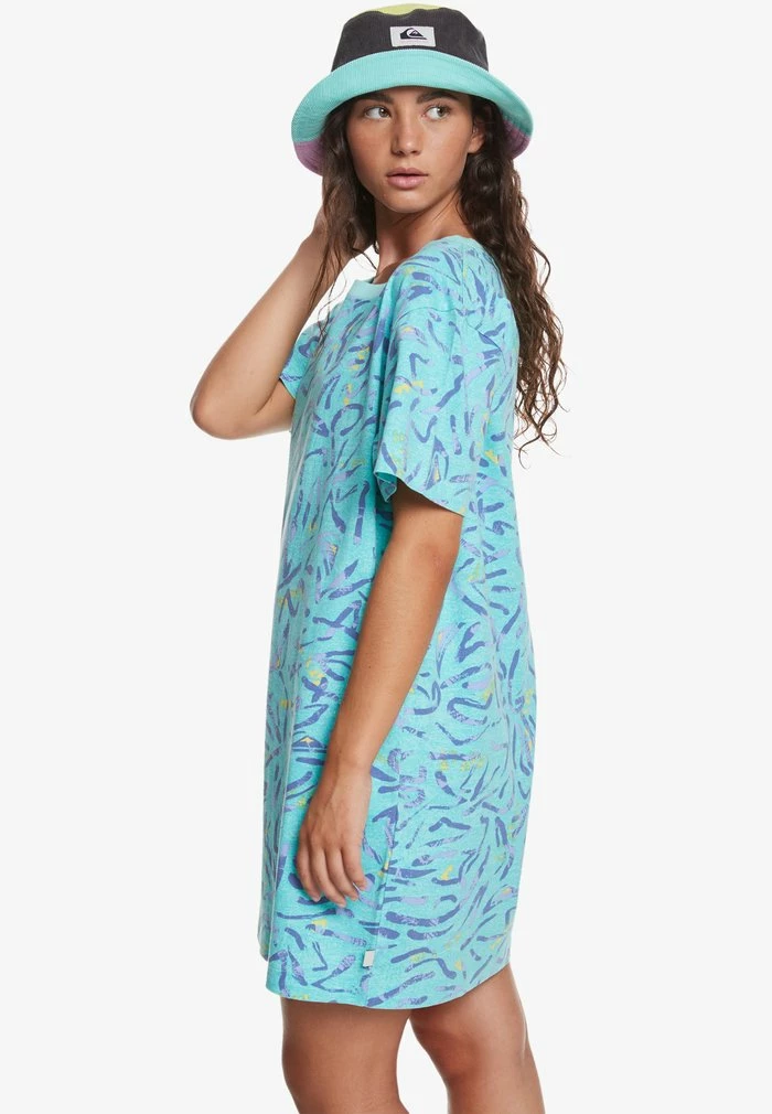 Acheter ✨ Quiksilver Robe En Jersey - Aqua Sky Strange Daze 🛒 4 Acheter ✨ Quiksilver Robe En Jersey - Aqua Sky Strange Daze 🛒 – Image 4