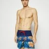 Vente flash 👍 Quiksilver EVERYDAY FLORAL STRIPE - Short De Bain - Navy Blazer ⭐