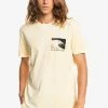 Promo ⭐ Quiksilver WAVE MANCHES COURTES - T-shirt Imprimé - Neon Yellow 🔥