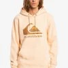 Grosses soldes 💯 Quiksilver BIG LOGO HOODIE - Sweat à Capuche - Almond Cream 🧨