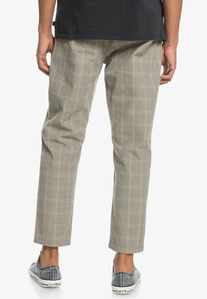 Meilleure vente ⭐ Quiksilver Pantalon Classique - Oatmeal Houndstooth Plaid 🎉 4 Meilleure vente ⭐ Quiksilver Pantalon Classique - Oatmeal Houndstooth Plaid 🎉 – Image 4