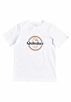 Grosses soldes 🔥 Quiksilver WORDS REMAIN - T-shirt Imprimé - White 👏