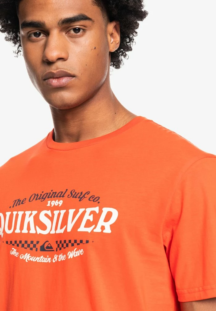 Bon marché 😍 Quiksilver T-shirt Imprimé - Cherry Tomato ⭐ 5 Bon marché 😍 Quiksilver T-shirt Imprimé - Cherry Tomato ⭐ – Image 5