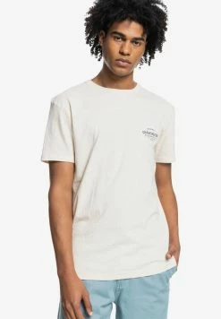 Nouveau 👏 Quiksilver LOOSE HANDS - T-shirt Imprimé - Antique White Heather ✔️