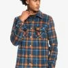 De gros ⌛ Quiksilver Chemise - Insignia Blue Plaid Surfdays 😍