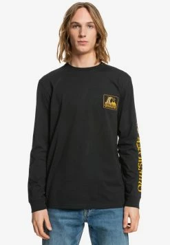 Vente flash ⭐ Quiksilver SEAQUEST - T-shirt à Manches Longues - Black ✨