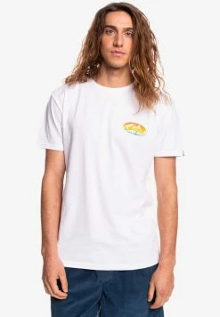 Bon marché ✨ Quiksilver T-shirt Imprimé - White 😀