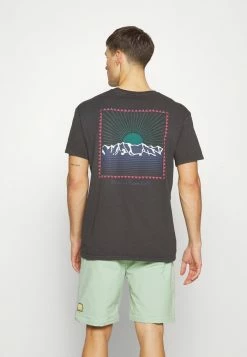Vente flash 🧨 Quiksilver MOUNTAIN RISE TEES - T-shirt Imprimé - Phantom 🛒