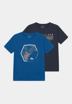Tout neuf 💯 Quiksilver FADING FORTUNE TEE 2 PACK - T-shirt Imprimé - Classic Blue/navy Blazer 🛒