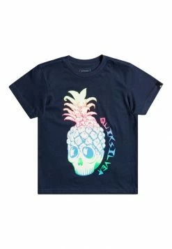 Budget ✔️ Quiksilver GOLDEN PINEAPPLE - T-shirt Imprimé - Navy Blazer ⌛
