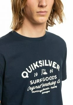 Offres 🤩 Quiksilver CLOSED TION - EQT - T-shirt Imprimé - Navy Blazer 😍 -Quiksilver Soldes Boutique c69951550eae49bf86959c499b1b287d