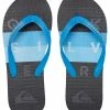 Coupon 😍 Quiksilver MOLOKAI WORD BLOCK - Tongs - Blue/black/blue 🧨