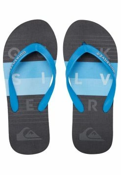 Coupon 😍 Quiksilver MOLOKAI WORD BLOCK - Tongs - Blue/black/blue 🧨
