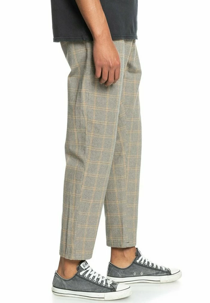 Meilleure vente ⭐ Quiksilver Pantalon Classique - Oatmeal Houndstooth Plaid 🎉 3 Meilleure vente ⭐ Quiksilver Pantalon Classique - Oatmeal Houndstooth Plaid 🎉 – Image 3