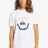 Top 10 👏 Quiksilver UP RISE - T-shirt Imprimé - White ⌛