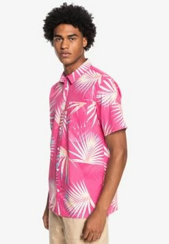 Meilleure vente 🎁 Quiksilver POP TROPIC - Chemise - Peach Pink Pop Tropic 🌟 -Quiksilver Soldes Boutique ca4af74a464546389507198791b7ec96