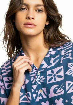 Grosses soldes 🧨 Quiksilver SUNNY RIDE - Chemisier - Tropical Trip Vintage Indigo ⌛ -Quiksilver Soldes Boutique cb7b0a73995e4aa6897c20daf66da2e2